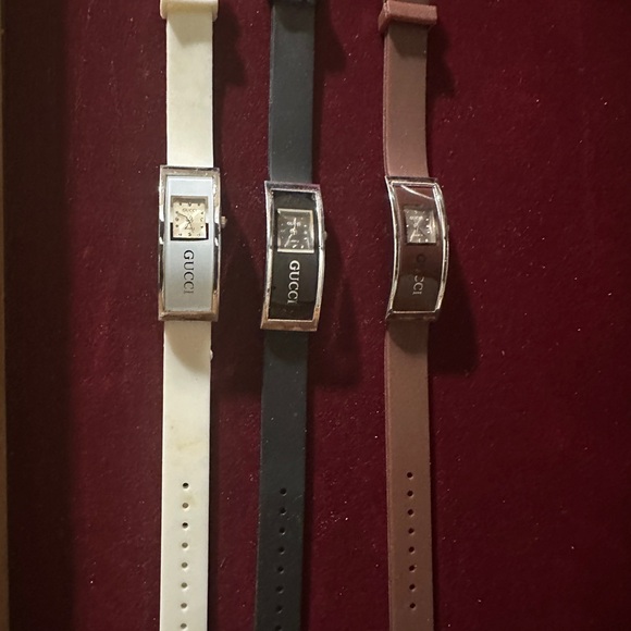 Gucci Women's Watch Trio - Cream, Black, Brown - Picture 1 of 2